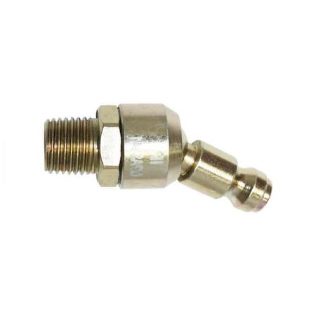 1/4 Inch Automotive Steel Swivel Coupler Plug X 1/4 Inch Male NPT, PK 25